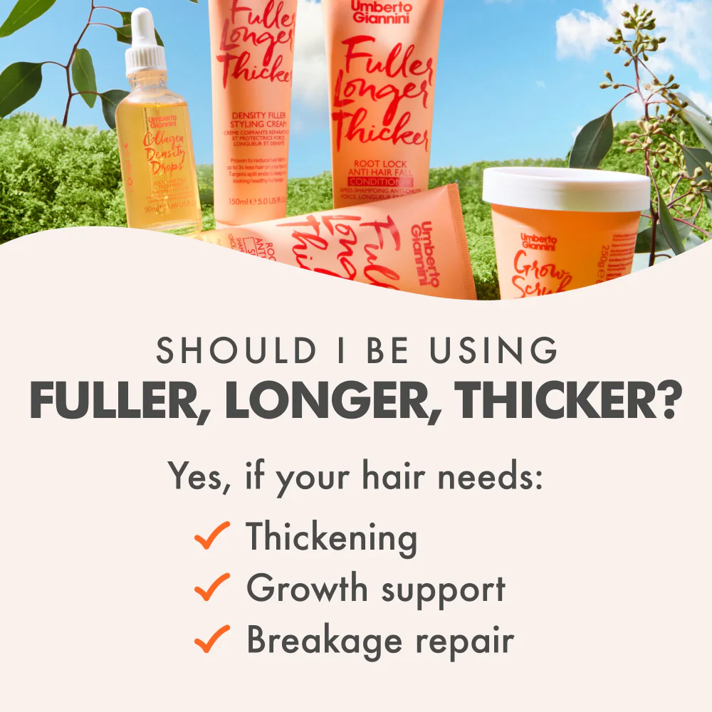 Umberto Giannini Fuller Longer Thicker Root Lock Anti-Hair Fall Shampoo 250ml - Image 5