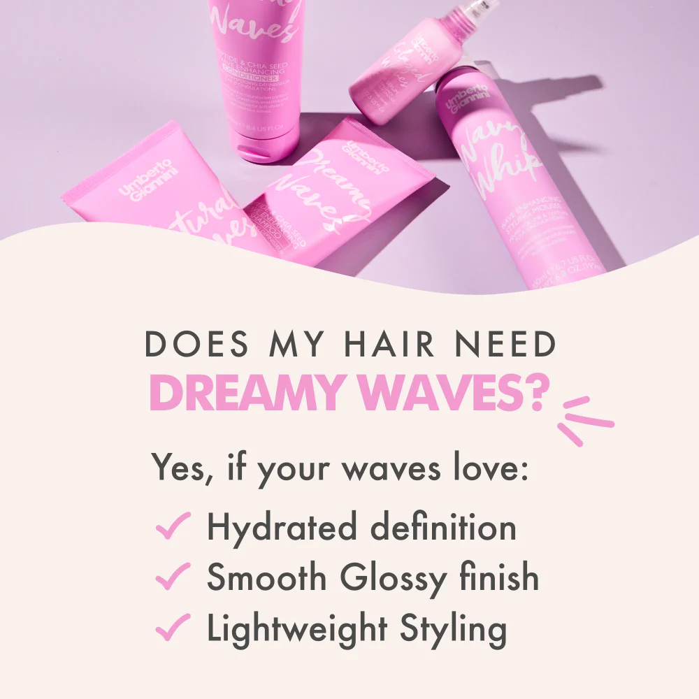 Umberto Giannini Wavy Whip Wave Enhancing Styling Mousse 200ml - Image 6