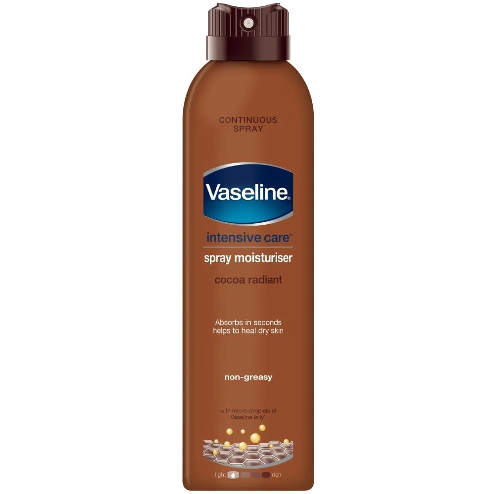 Vaseline Intensive Care Cocoa Radiant Continuous Spray Body Lotion 190ml