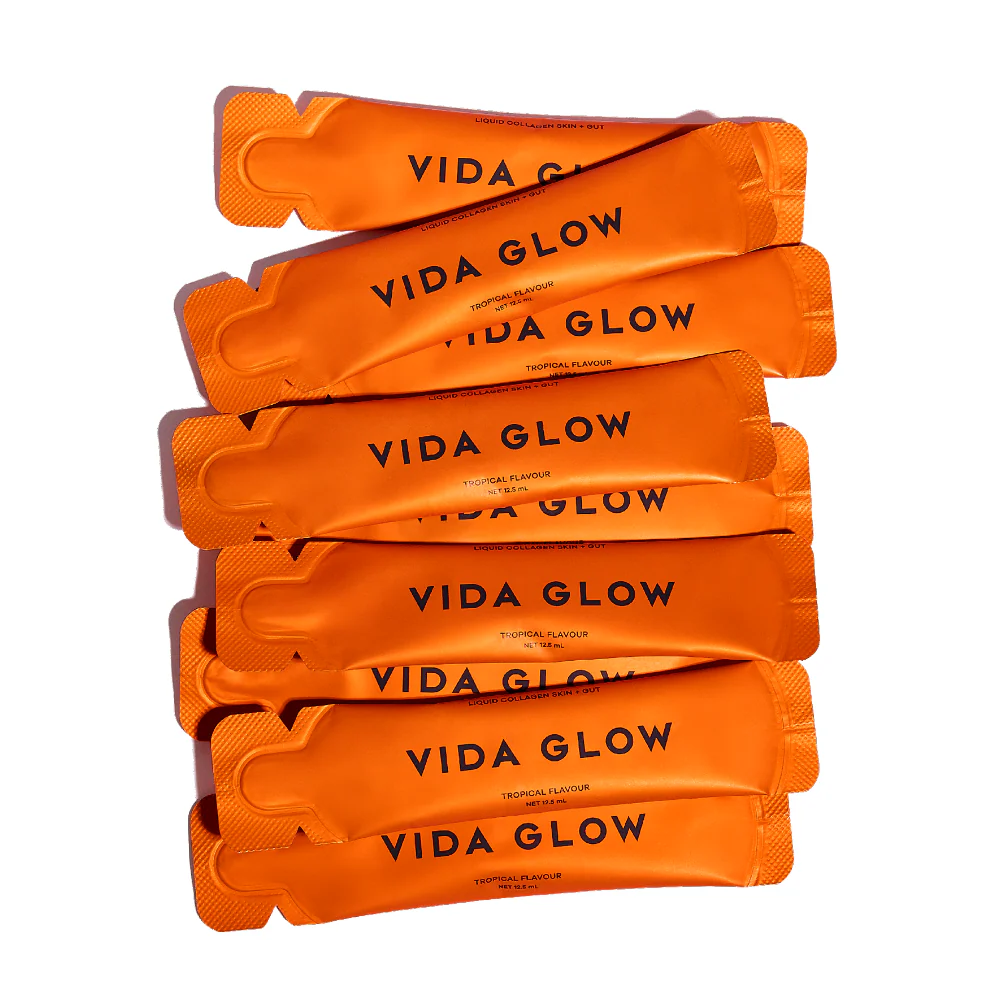 Vida Glow Liquid Collagen Skin + Gut Supplement Tropical Sachets x15 - Image 2