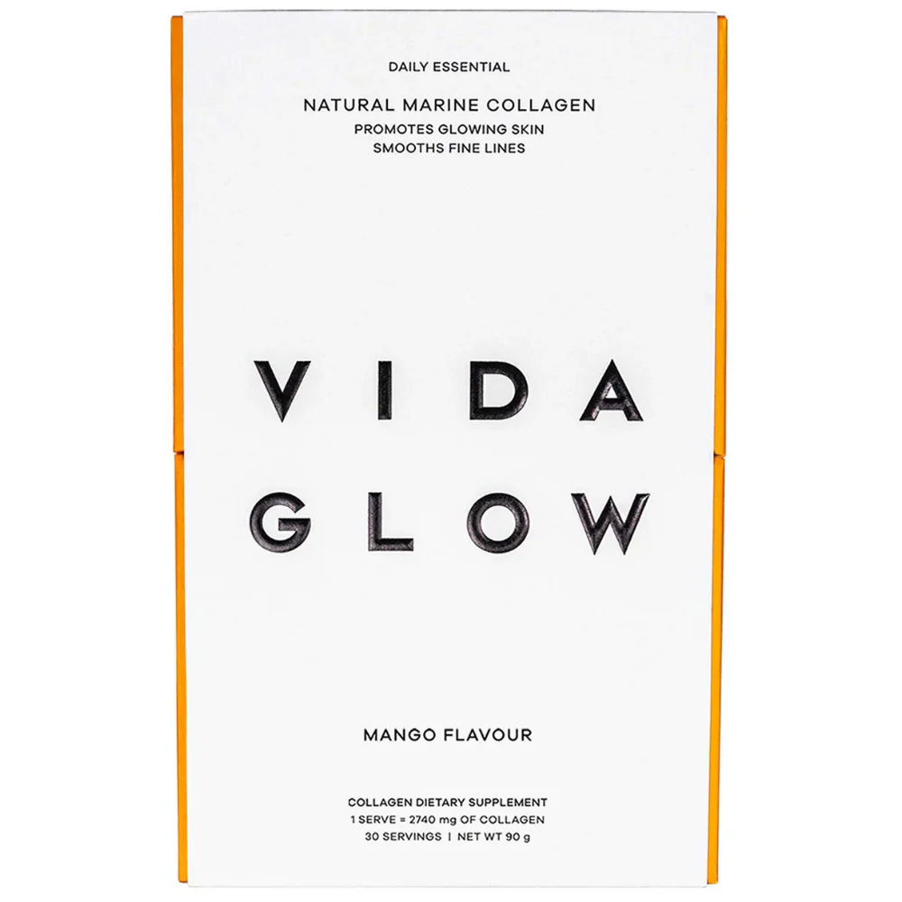 Vida Glow Natural Marine Collagen Supplement Mango Sachets x30