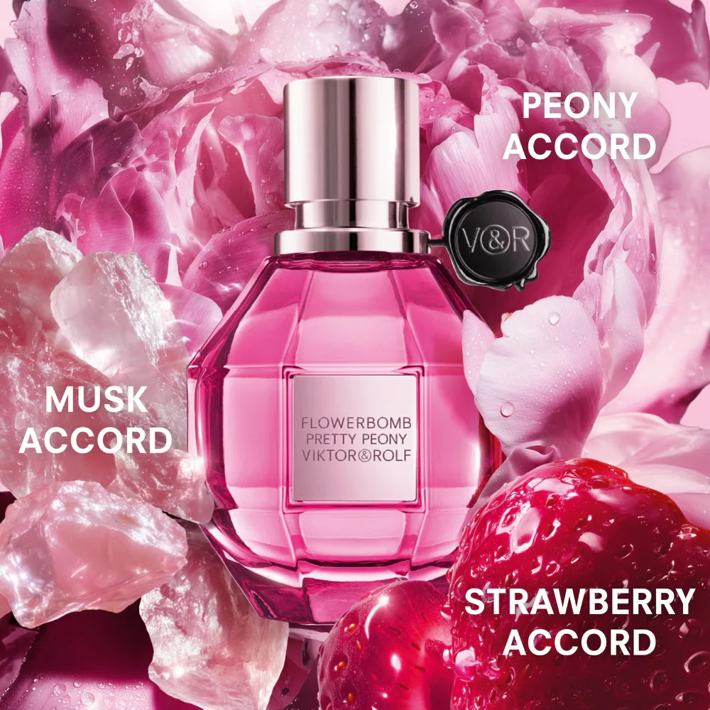 Viktor & Rolf Flowerbomb Pretty Peony Eau De Parfum 30ml - Image 3