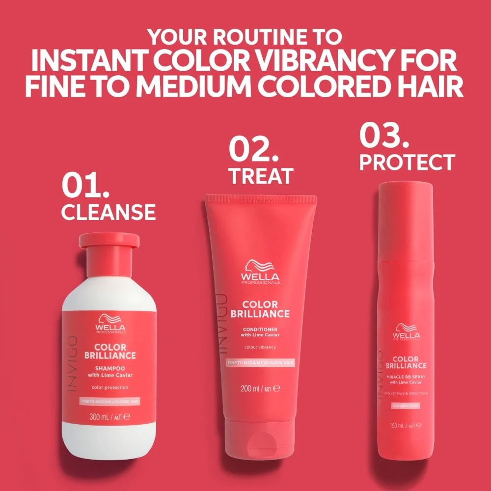 Wella Professionals Invigo Colour Brilliance Vibrant Colour Conditioner Fine/Normal Hair 200ml - Image 8