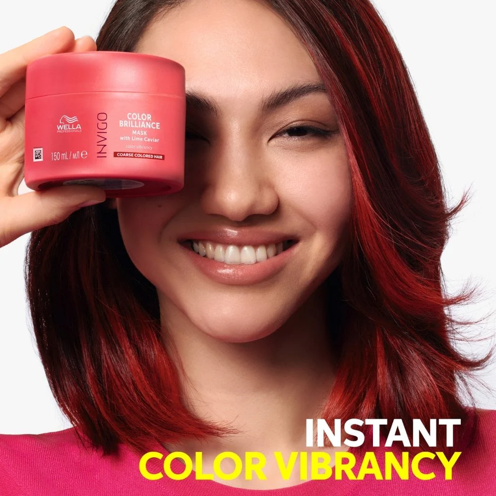 Wella Professionals Invigo Colour Brilliance Vibrant Colour Mask Coarse Hair 500ml - Image 3