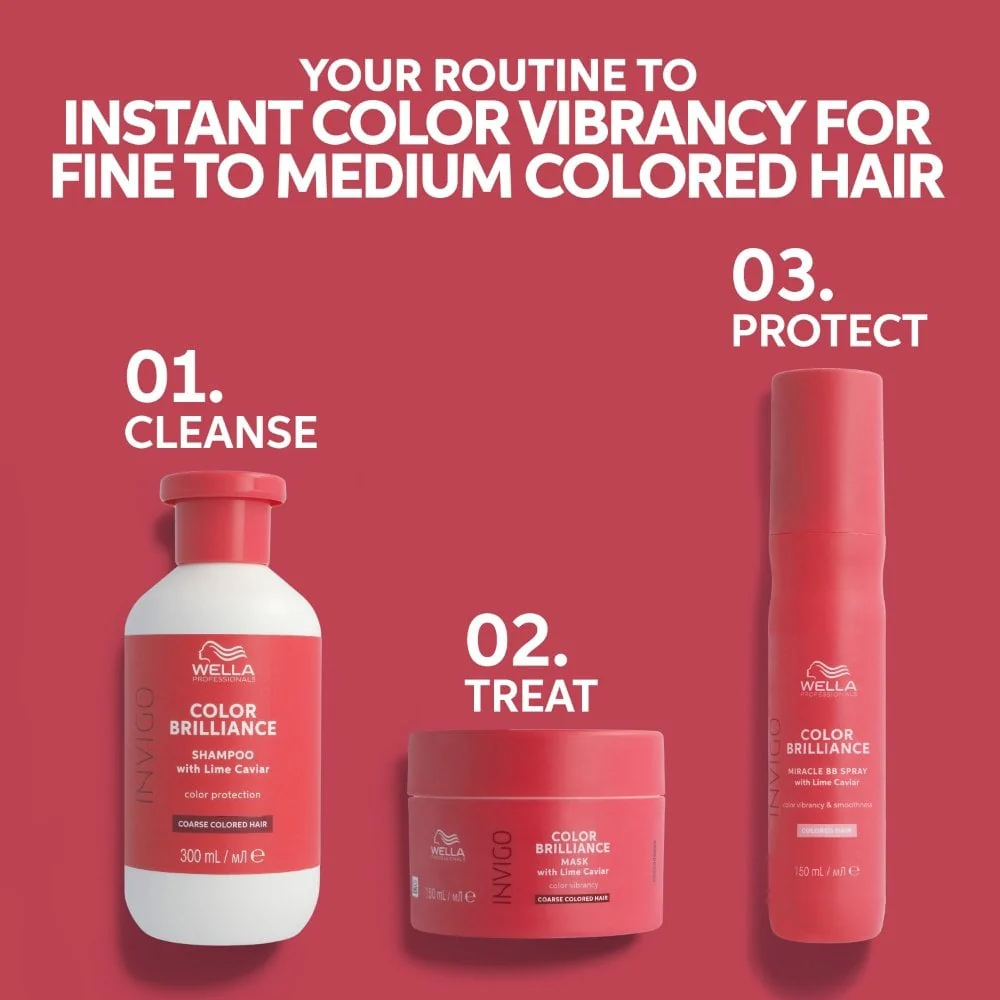 Wella Professionals Invigo Colour Brilliance Vibrant Colour Mask Coarse Hair 500ml - Image 9