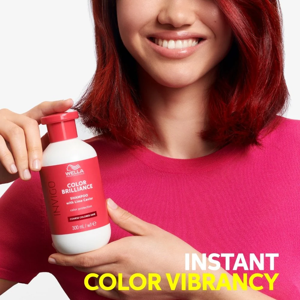 Wella Professionals Invigo Colour Brilliance Vibrant Colour Shampoo Coarse Hair 300ml - Image 2
