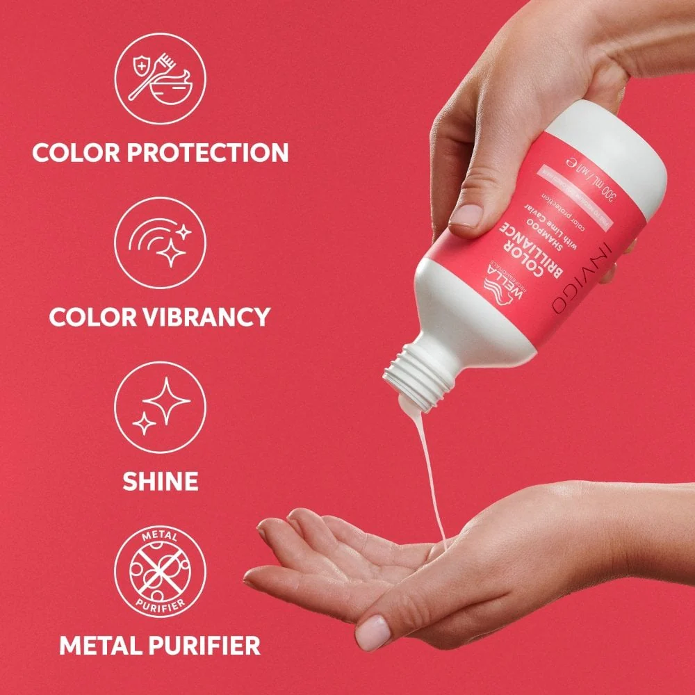 Wella Professionals Invigo Colour Brilliance Vibrant Colour Shampoo Fine/Normal Hair 1000ml - Image 8