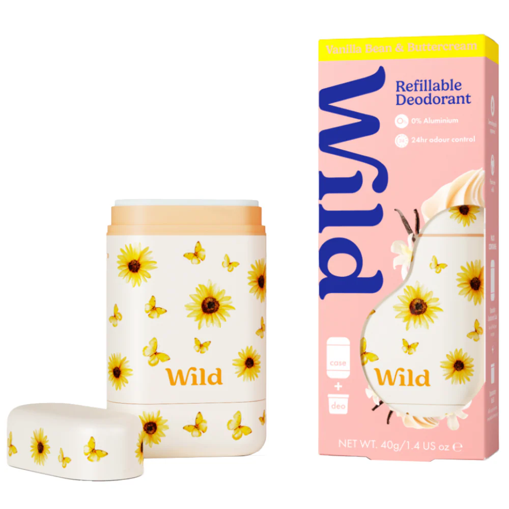 Wild Sunflower Case + Vanilla Bean & Buttercream Deodorant Roll-On Starter Pack