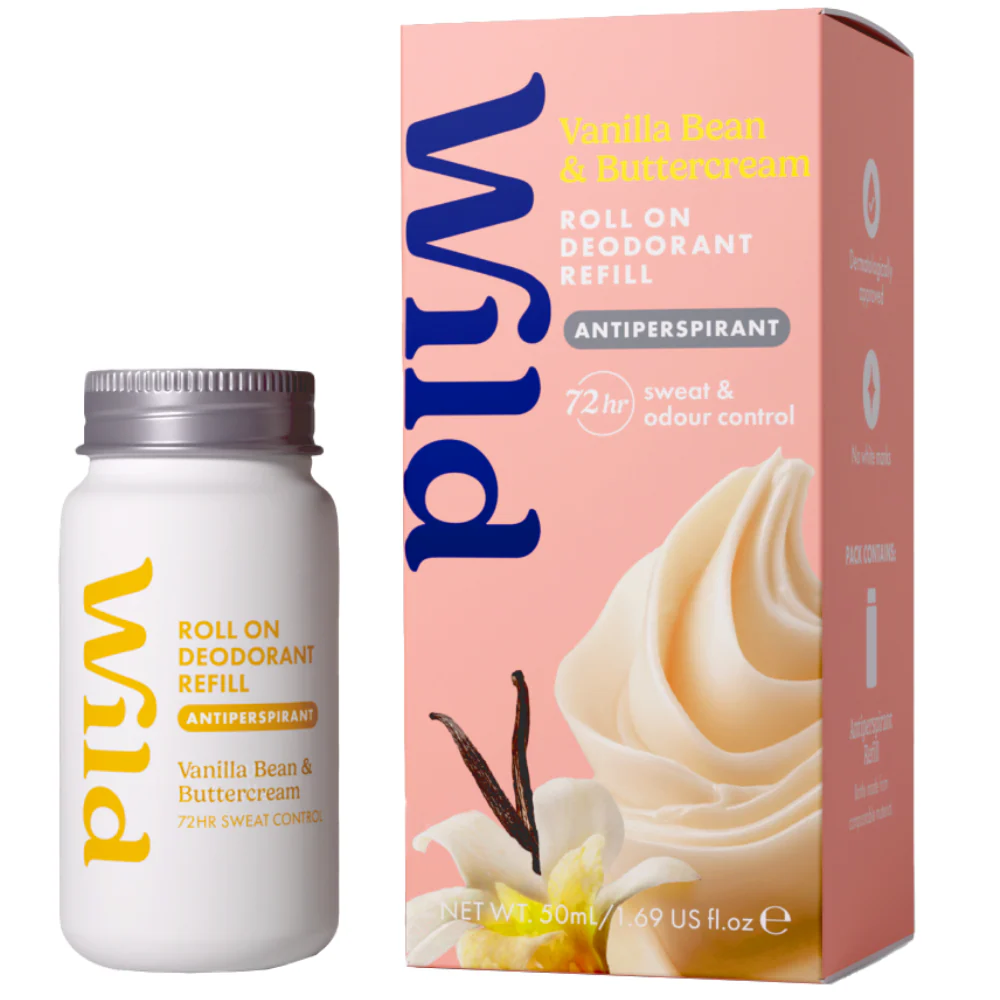 Wild Vanilla Bean & Buttercream Antiperspirant Deodorant Roll-On Refill 50ml