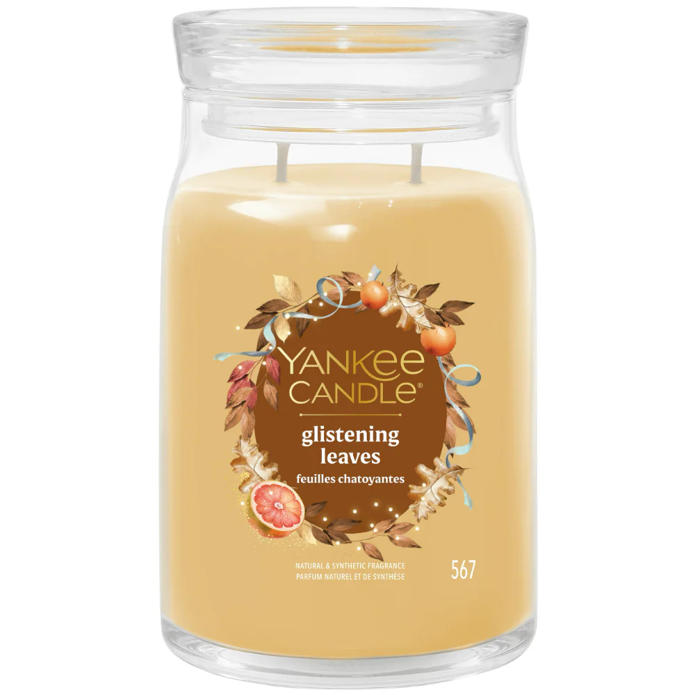 Yankee Candle Glistening Leaves Large Signature Jar Candle